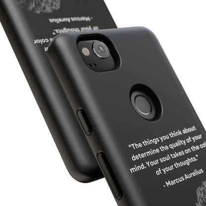 “Color of Thought” – Marcus Aurelius Quote Tough Phone Case