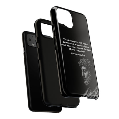 “Color of Thought” – Marcus Aurelius Quote Tough Phone Case