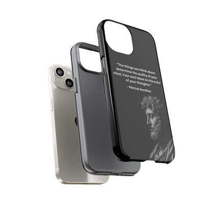 “Color of Thought” – Marcus Aurelius Quote Tough Phone Case