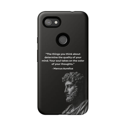 “Color of Thought” – Marcus Aurelius Quote Tough Phone Case