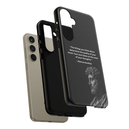 “Color of Thought” – Marcus Aurelius Quote Tough Phone Case