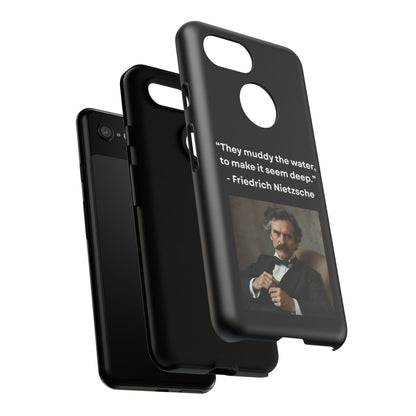 “False Depth” – Friedrich Nietzsche Quote Tough Phone Case