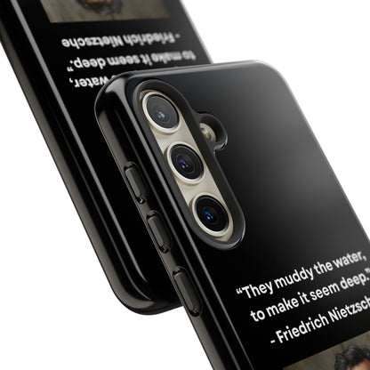 “False Depth” – Friedrich Nietzsche Quote Tough Phone Case