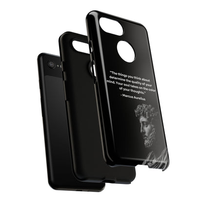 “Color of Thought” – Marcus Aurelius Quote Tough Phone Case