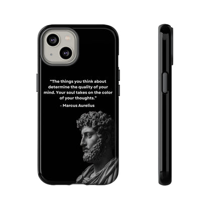 “Color of Thought” – Marcus Aurelius Quote Tough Phone Case