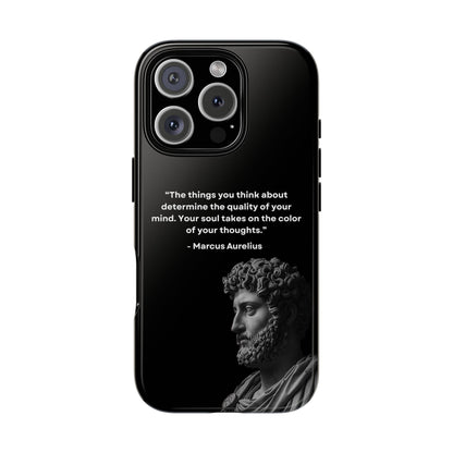 “Color of Thought” – Marcus Aurelius Quote Tough Phone Case