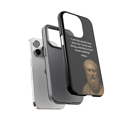 "Know Nothing, Own Wisdom" – Plato Tough Phone Case