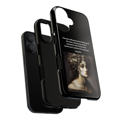 “Leave Your Mark” – Hypatia Quote Tough Phone Case