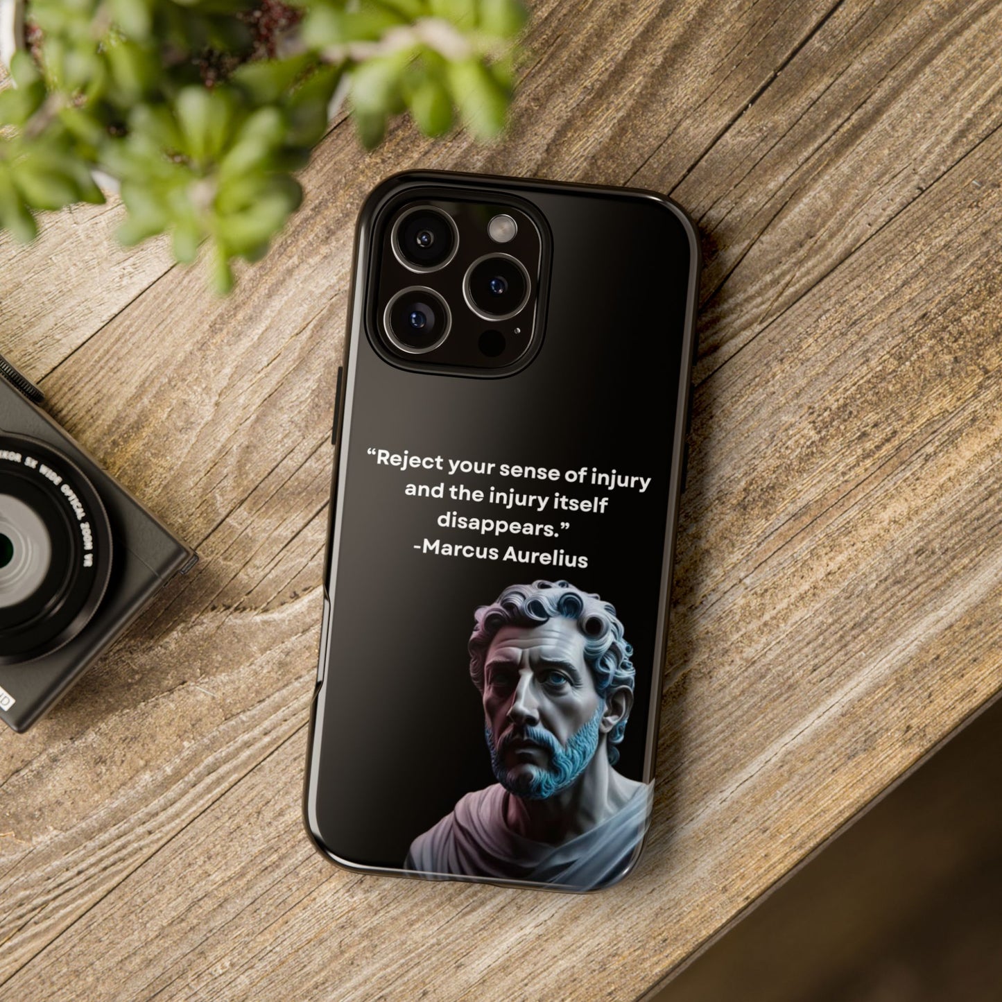 “Strength Within” – Marcus Aurelius Quote Tough Phone Case