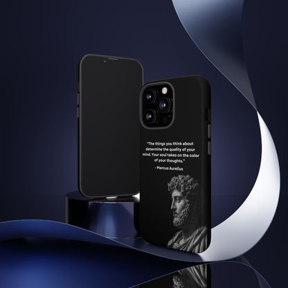 “Color of Thought” – Marcus Aurelius Quote Tough Phone Case