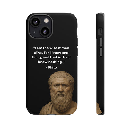 "Know Nothing, Own Wisdom" – Plato Tough Phone Case
