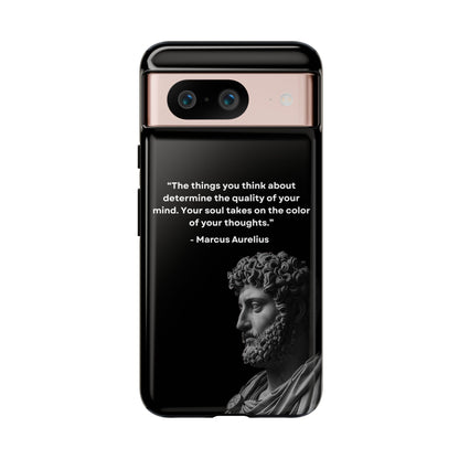 “Color of Thought” – Marcus Aurelius Quote Tough Phone Case