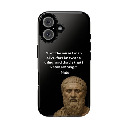 "Know Nothing, Own Wisdom" – Plato Tough Phone Case
