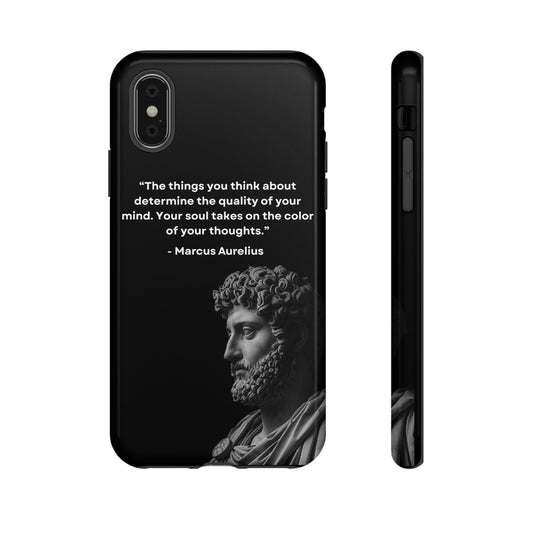 “Color of Thought” – Marcus Aurelius Quote Tough Phone Case