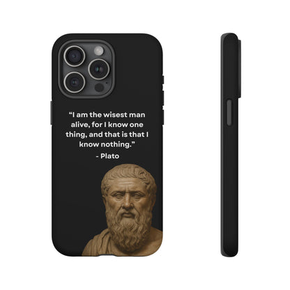 "Know Nothing, Own Wisdom" – Plato Tough Phone Case