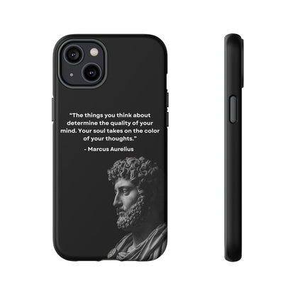 “Color of Thought” – Marcus Aurelius Quote Tough Phone Case