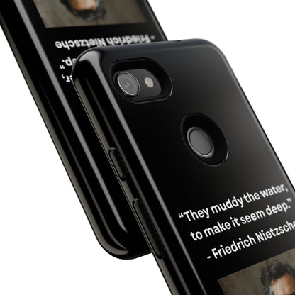 “False Depth” – Friedrich Nietzsche Quote Tough Phone Case
