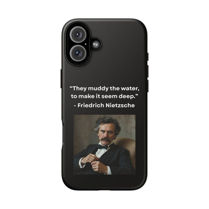 “False Depth” – Friedrich Nietzsche Quote Tough Phone Case