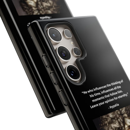 “Leave Your Mark” – Hypatia Quote Tough Phone Case