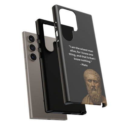 "Know Nothing, Own Wisdom" – Plato Tough Phone Case