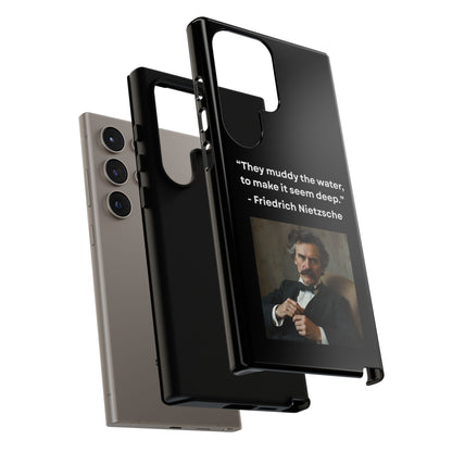 “False Depth” – Friedrich Nietzsche Quote Tough Phone Case