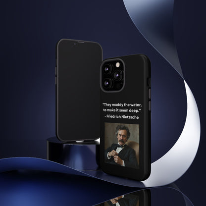 “False Depth” – Friedrich Nietzsche Quote Tough Phone Case
