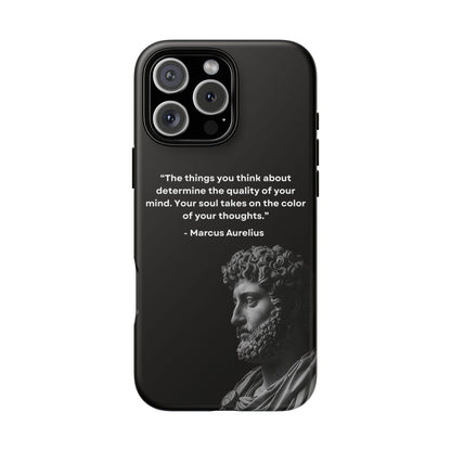 “Color of Thought” – Marcus Aurelius Quote Tough Phone Case