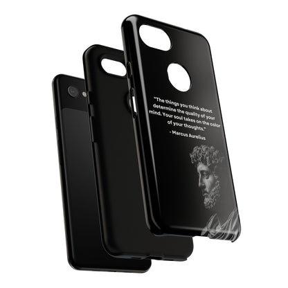 “Color of Thought” – Marcus Aurelius Quote Tough Phone Case
