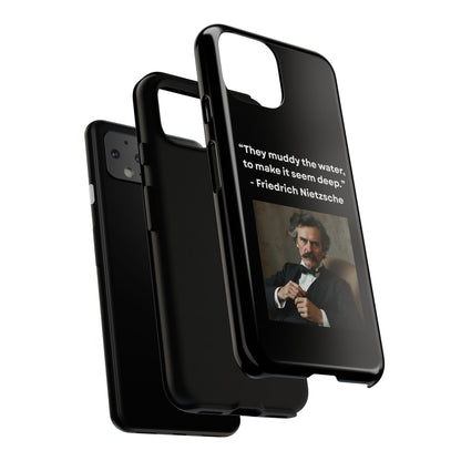 “False Depth” – Friedrich Nietzsche Quote Tough Phone Case