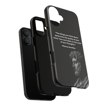“Color of Thought” – Marcus Aurelius Quote Tough Phone Case