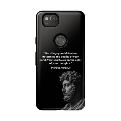 “Color of Thought” – Marcus Aurelius Quote Tough Phone Case