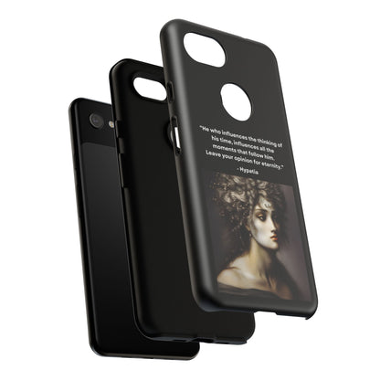 “Leave Your Mark” – Hypatia Quote Tough Phone Case