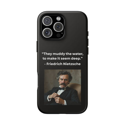 “False Depth” – Friedrich Nietzsche Quote Tough Phone Case