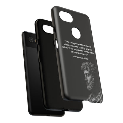 “Color of Thought” – Marcus Aurelius Quote Tough Phone Case