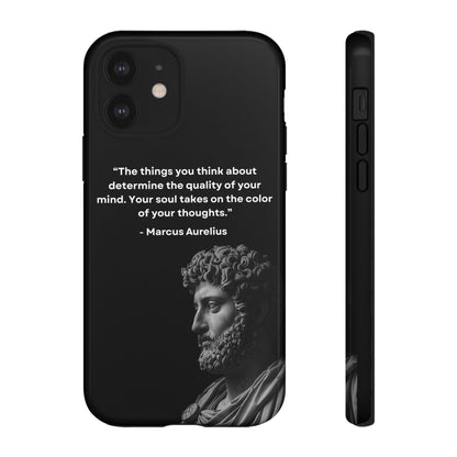 “Color of Thought” – Marcus Aurelius Quote Tough Phone Case