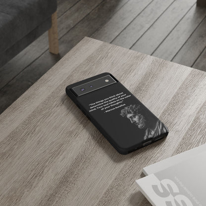 “Color of Thought” – Marcus Aurelius Quote Tough Phone Case