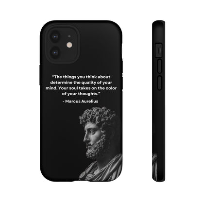 “Color of Thought” – Marcus Aurelius Quote Tough Phone Case