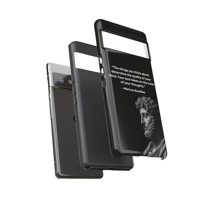 “Color of Thought” – Marcus Aurelius Quote Tough Phone Case
