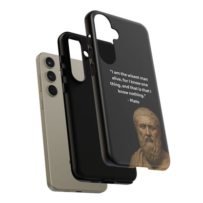 "Know Nothing, Own Wisdom" – Plato Tough Phone Case