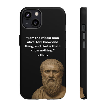 "Know Nothing, Own Wisdom" – Plato Tough Phone Case