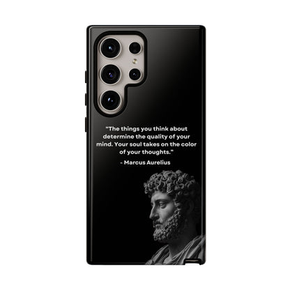 “Color of Thought” – Marcus Aurelius Quote Tough Phone Case