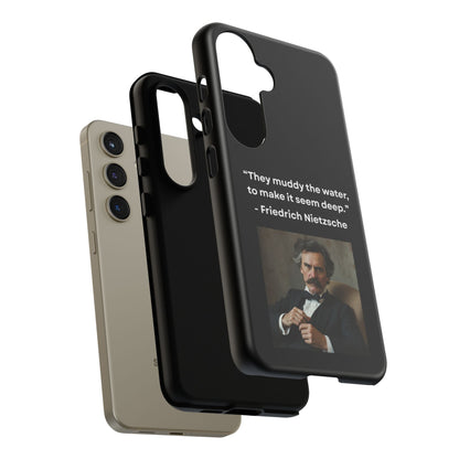 “False Depth” – Friedrich Nietzsche Quote Tough Phone Case