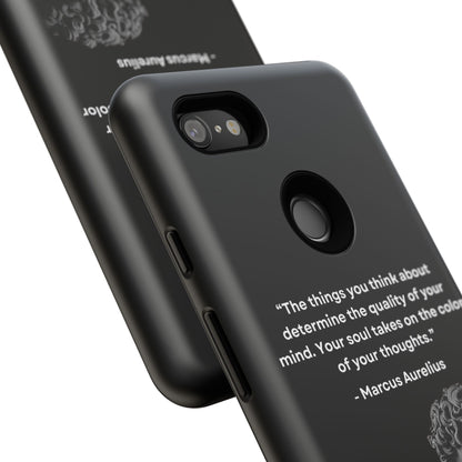 “Color of Thought” – Marcus Aurelius Quote Tough Phone Case
