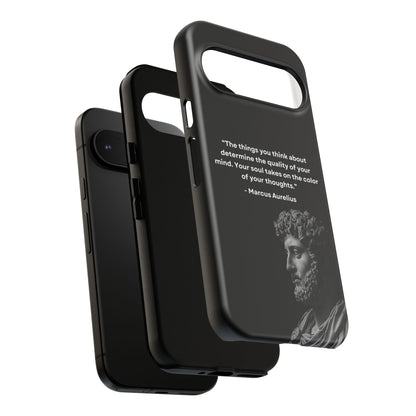 “Color of Thought” – Marcus Aurelius Quote Tough Phone Case