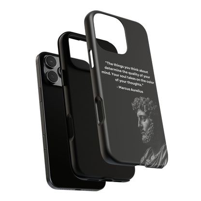 “Color of Thought” – Marcus Aurelius Quote Tough Phone Case