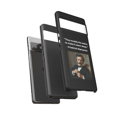 “False Depth” – Friedrich Nietzsche Quote Tough Phone Case