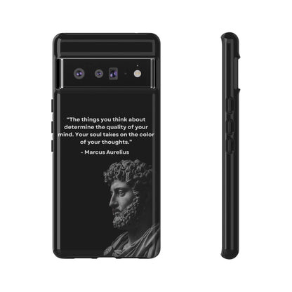 “Color of Thought” – Marcus Aurelius Quote Tough Phone Case