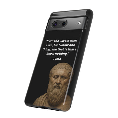 "Know Nothing, Own Wisdom" – Plato Tough Phone Case