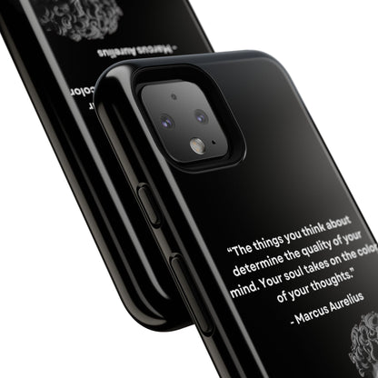 “Color of Thought” – Marcus Aurelius Quote Tough Phone Case