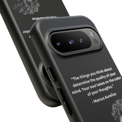 “Color of Thought” – Marcus Aurelius Quote Tough Phone Case